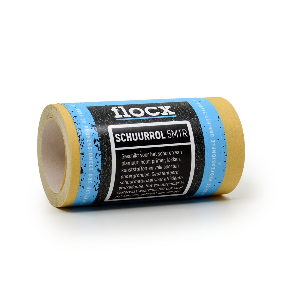 FLOCX SCHUURPAPIER ROLLEN 95MMX5M P80